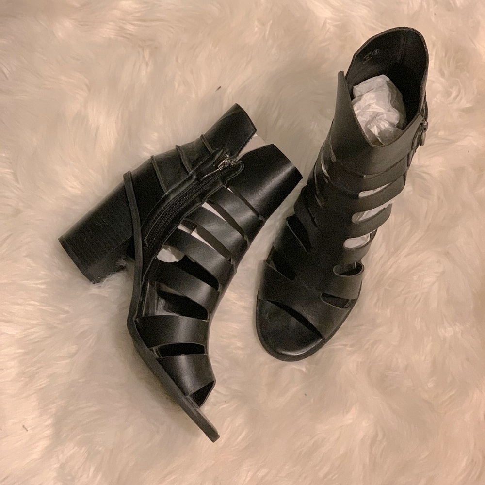 Black Heeled Sandals